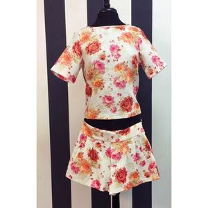 SOLD Short and blouse set